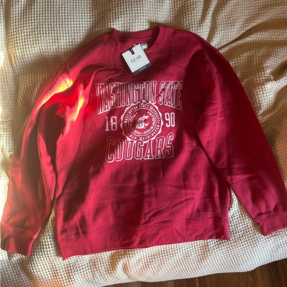 Red Washington State Cougars Men's Sweatshirt